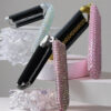 010 Rhinestone - encrusted Cushioned Mini Travel Comb