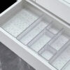 011 Acrylic Partition Storage Box Set, Cosmetic Organizer & Shelf
