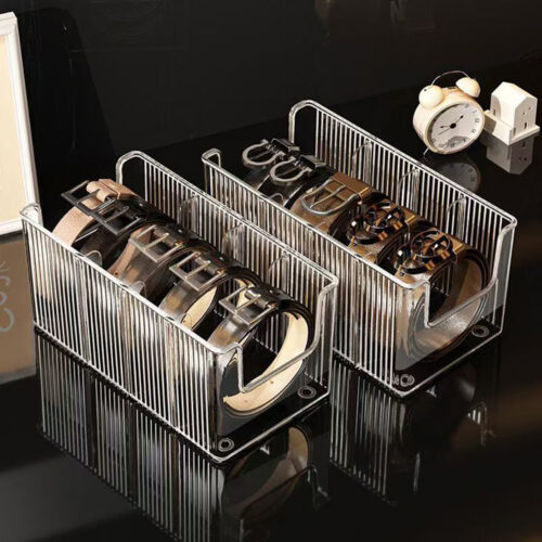 Transparent Tie and Belt Organizer Box