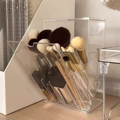 06 Transparent Acrylic Lipstick Storage Box with Dust
