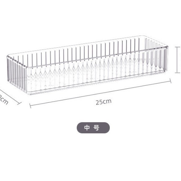 Acrylic Partition Storage Box Set, Cosmetic Organizer & Shelf