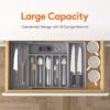 详情-01 Silverware Storage Box, Adjustable Kitchen Utensil Telescopic Rack, Cutlery Drawer Organizer