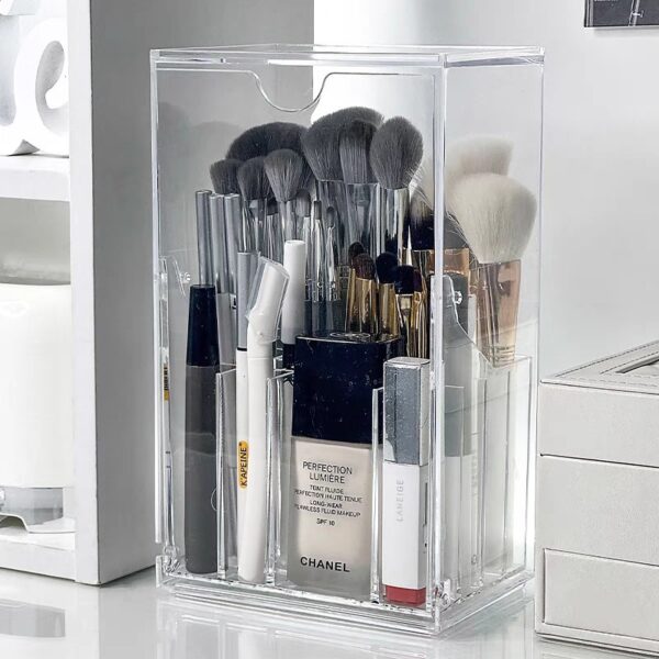 详情-03 Transparent Acrylic Lipstick Storage Box with Dust