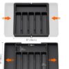 详情-04 Silverware Storage Box, Adjustable Kitchen Utensil Telescopic Rack, Cutlery Drawer Organizer