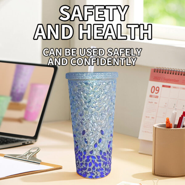 详情-04 Rhinestone - embellished Slim Water Bottle