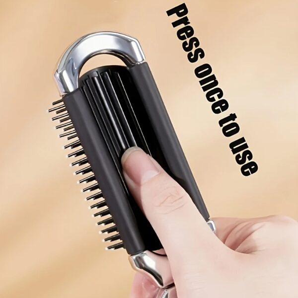 详情-12 Rhinestone - encrusted Cushioned Mini Travel Comb