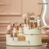 05 360° Rotating Makeup Organizer with Brush Holder