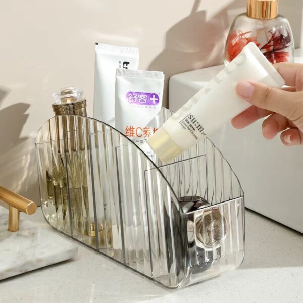 Clear Acrylic Desktop Multi - compartment Cosmetic Storage Box